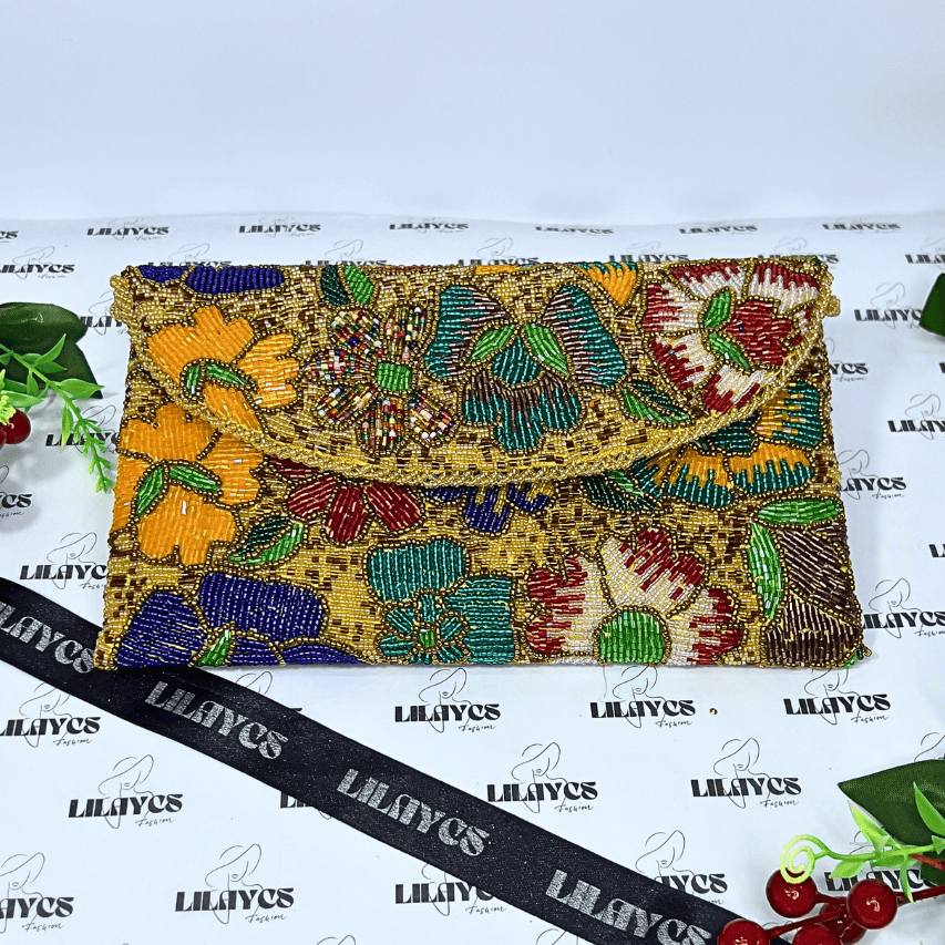 Islamabad Impressions Beaded Clutch: Handcrafted Elegance