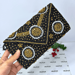 Rawalpindi Radiance Beaded Clutch: Handcrafted Elegance