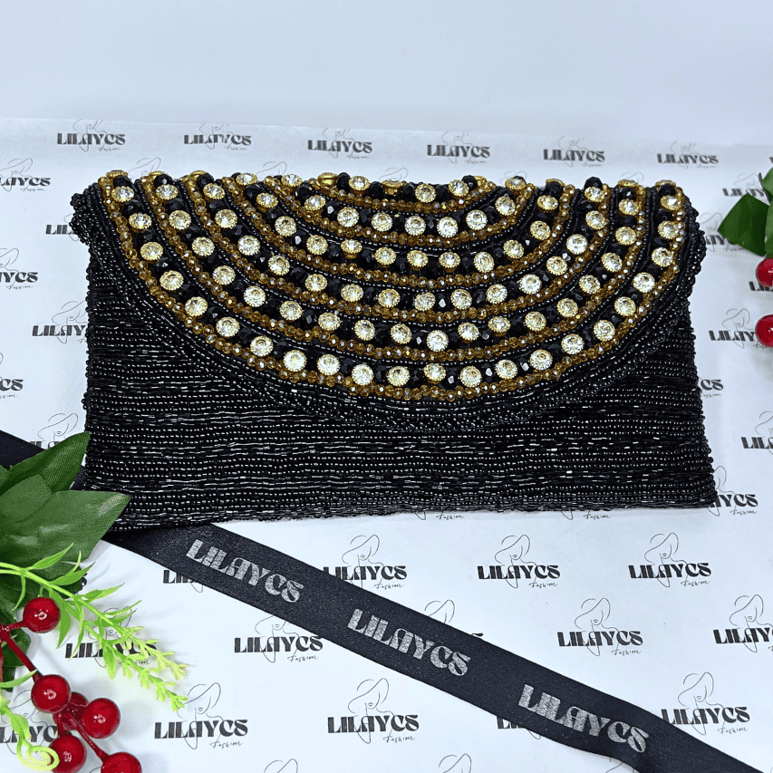 Quetta Queen Beaded Statement Clutch: Lilaycs Handcrafted Accessory