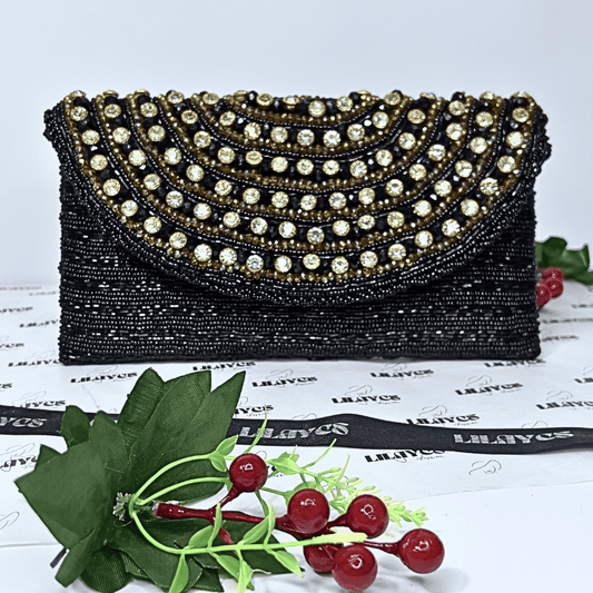 Quetta Queen Beaded Statement Clutch: Lilaycs Handcrafted Accessory