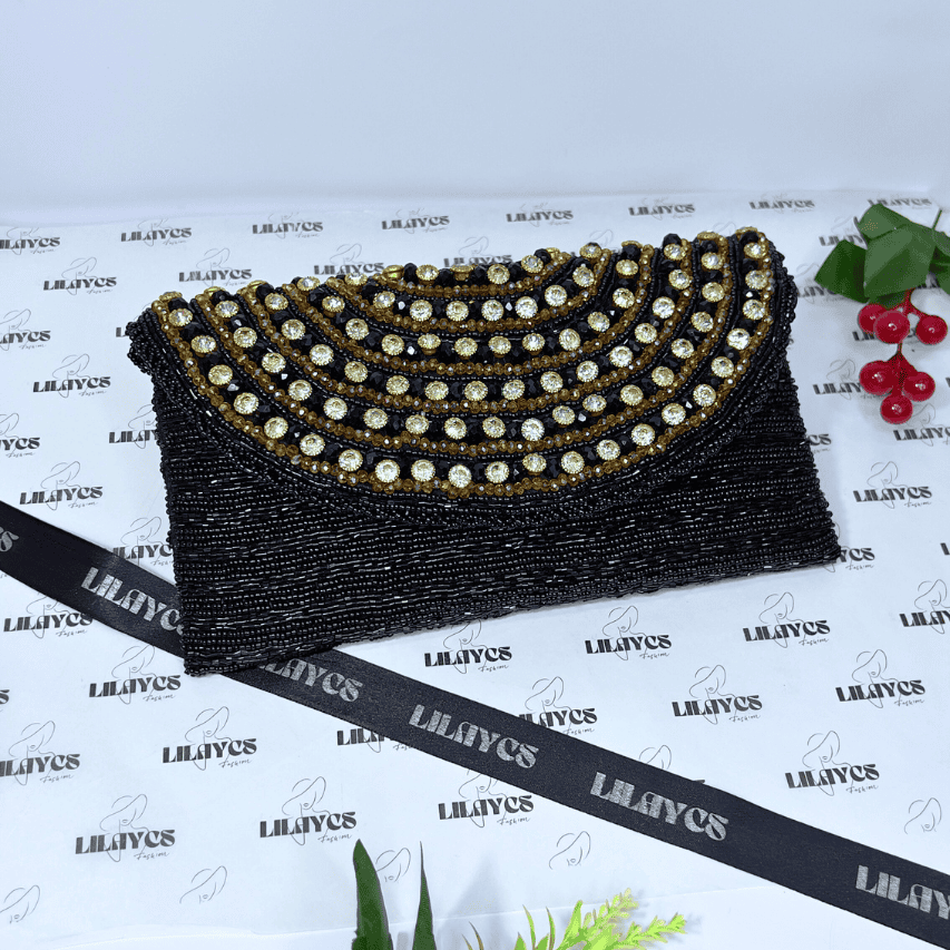 Quetta Queen Beaded Statement Clutch: Lilaycs Handcrafted Accessory