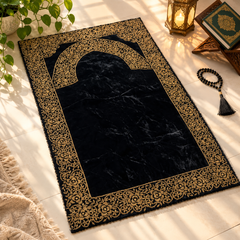 Luxury Black Velvet Jaye Namaz