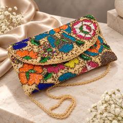 Floral Mosaic Clutch