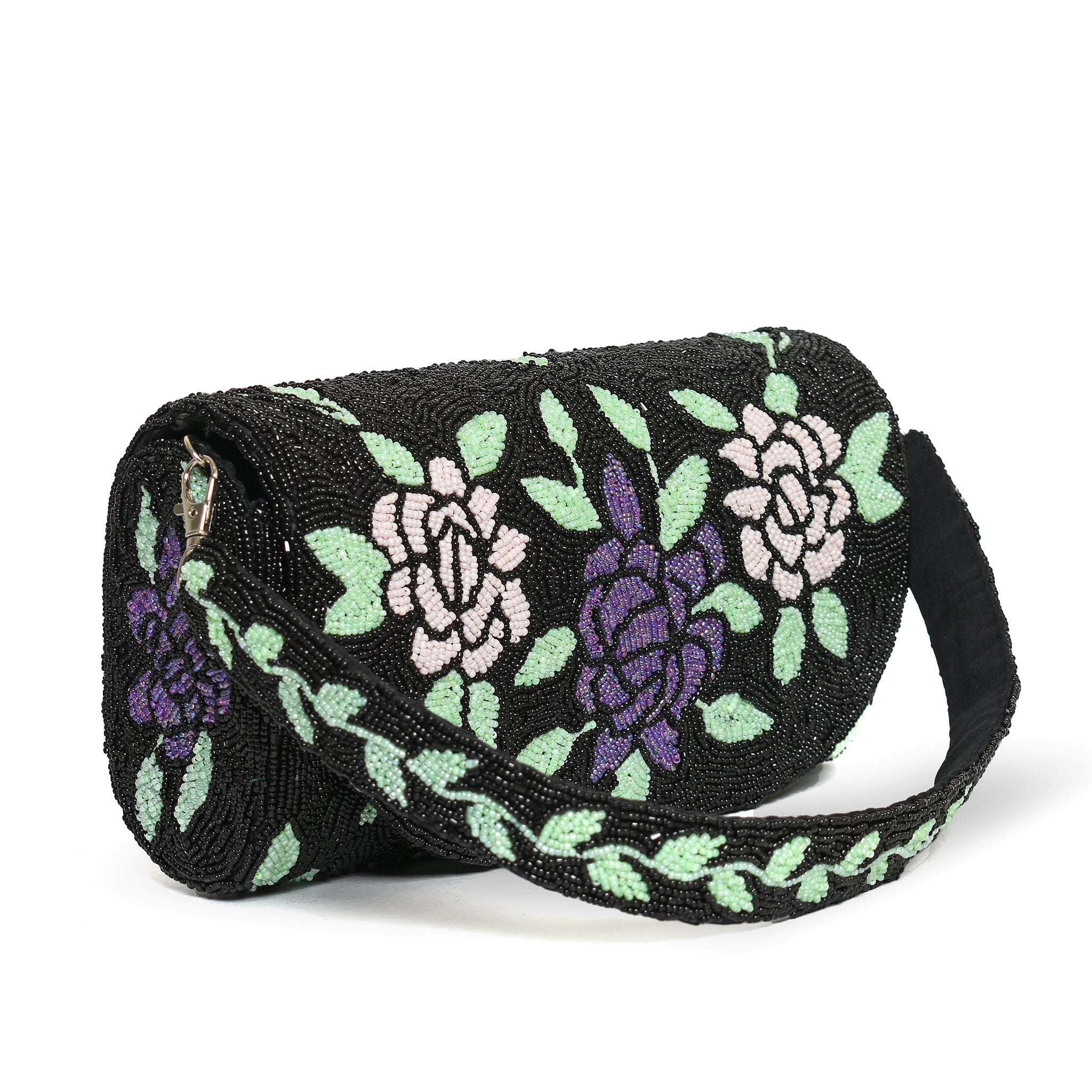 Black Petal Grace Bag