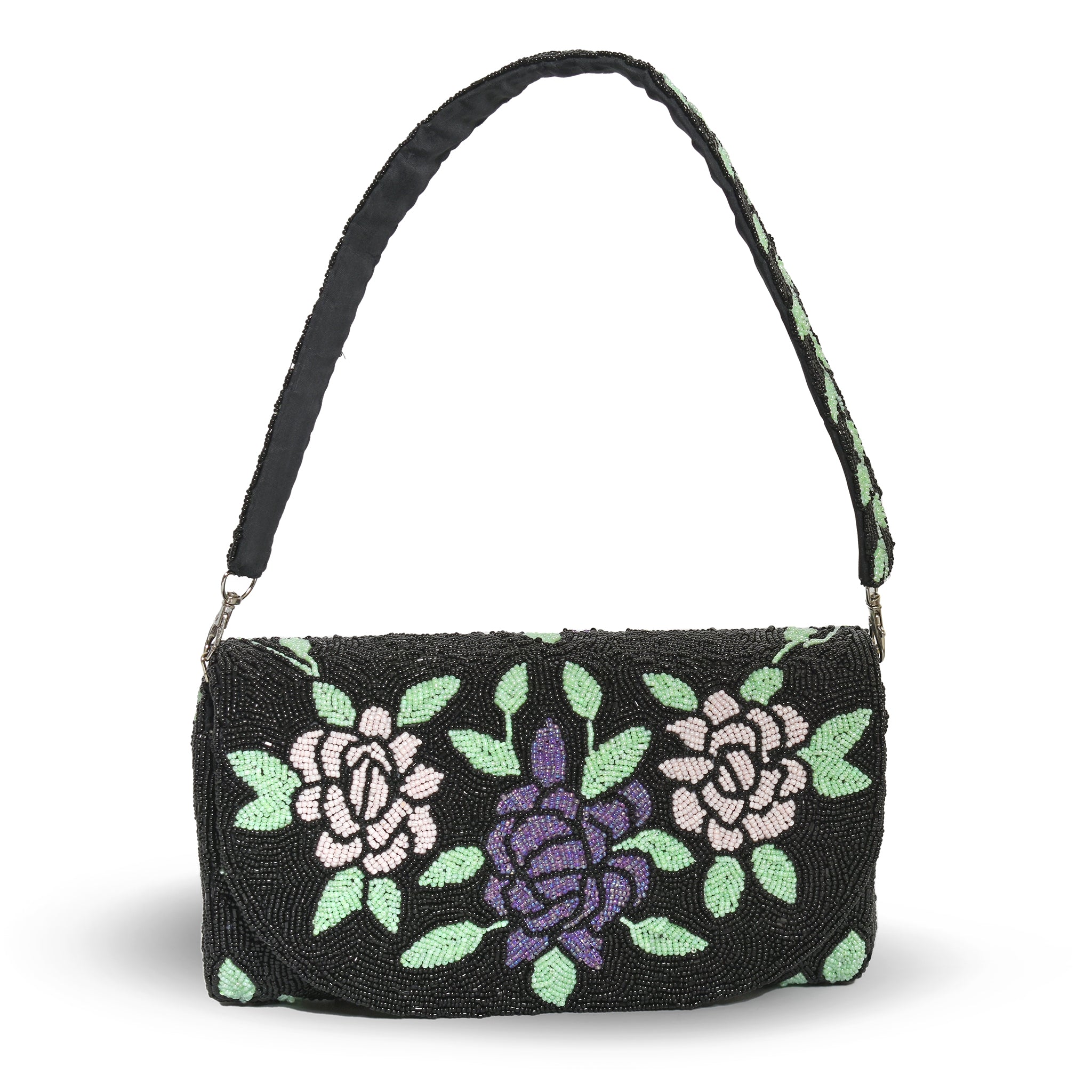 Black Petal Grace Bag