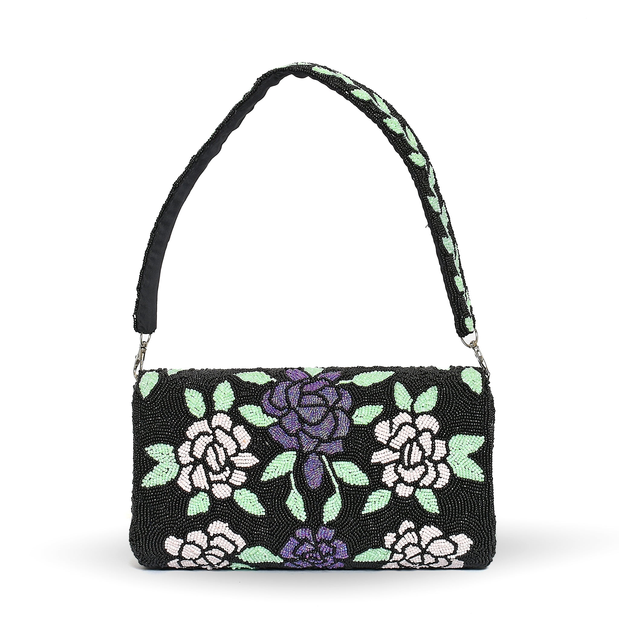 Black Petal Grace Bag