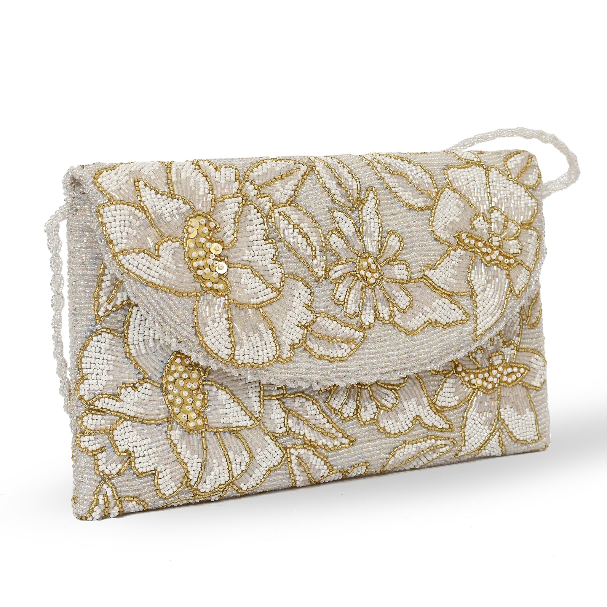Soft Gleam Flora Clutch