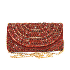 Red Jewel Muse Clutch