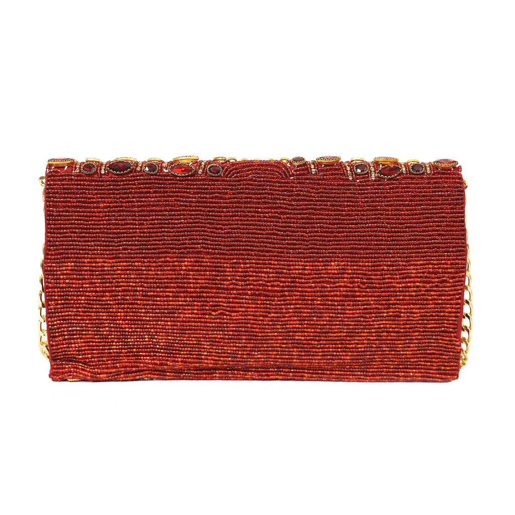 Red Jewel Muse Clutch