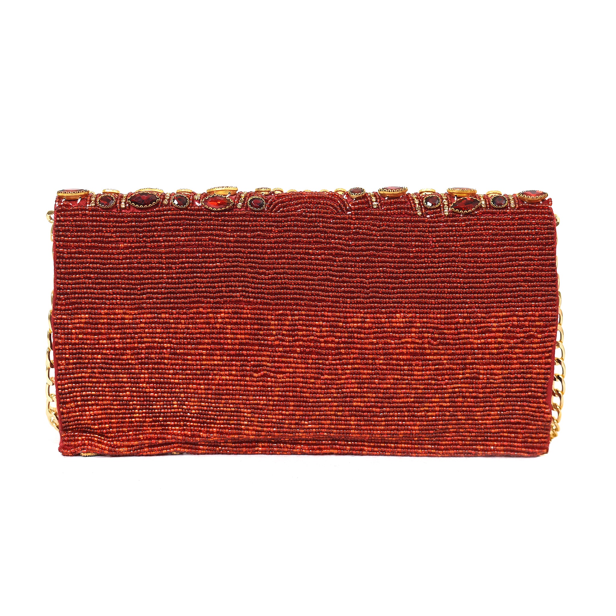Red Jewel Muse Clutch