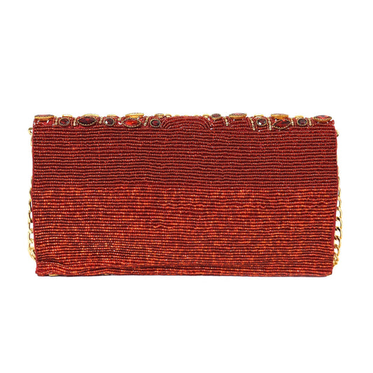 Red Jewel Muse Clutch