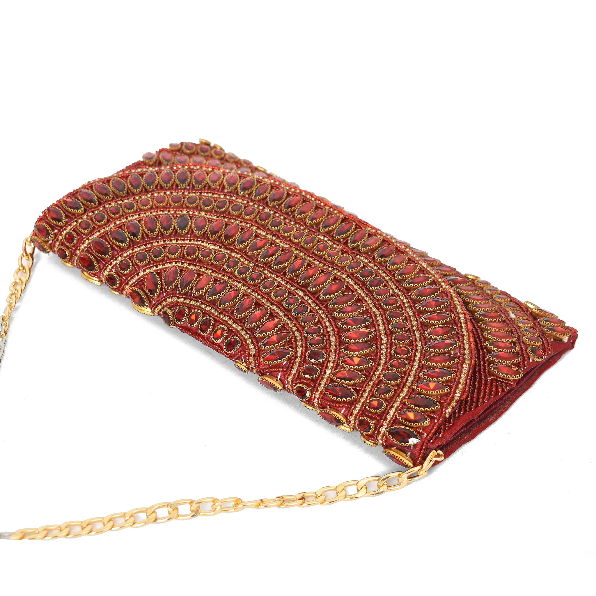 Red Jewel Muse Clutch