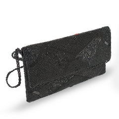 Black Elegance Beads Clutch