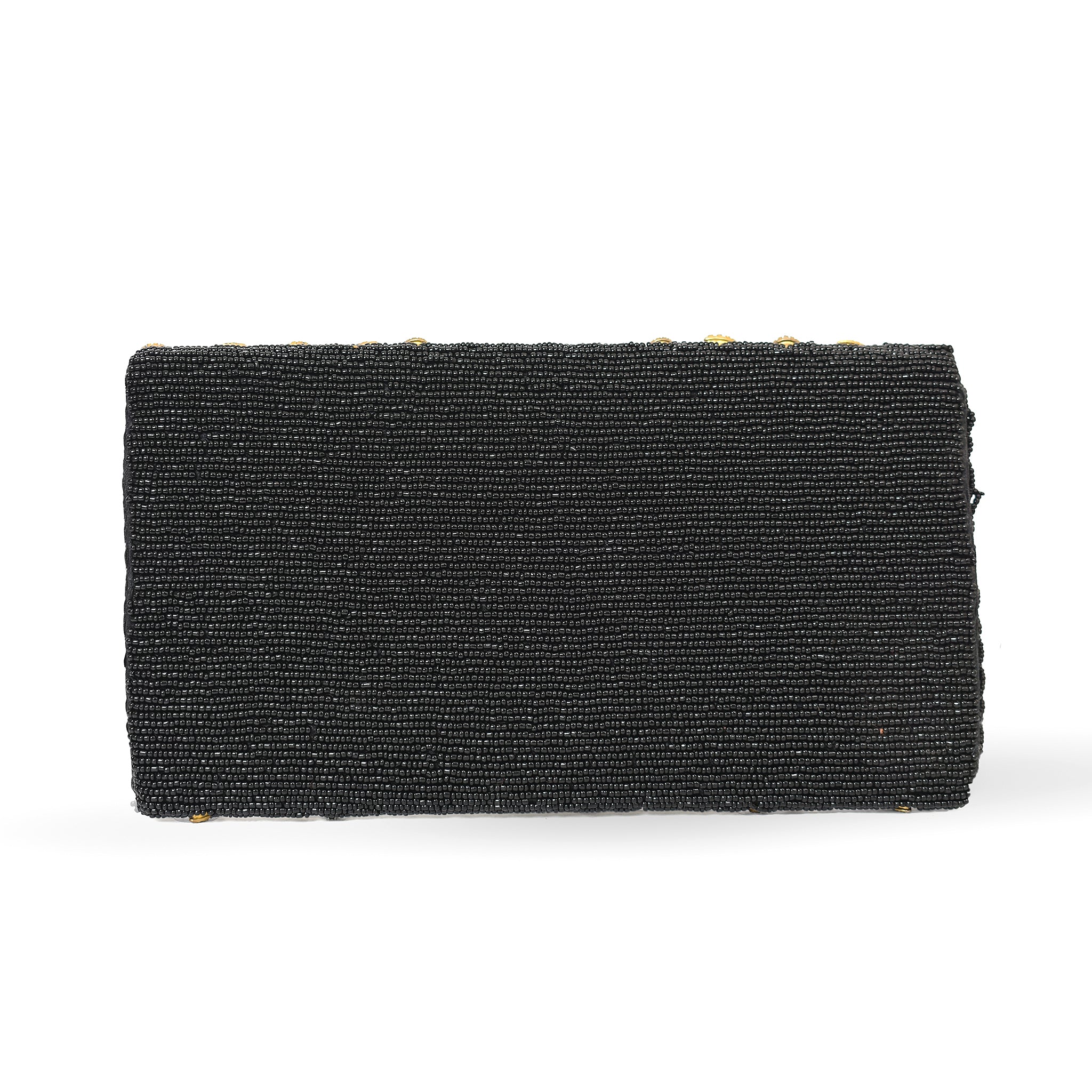 Black Crystal Bloom Clutch