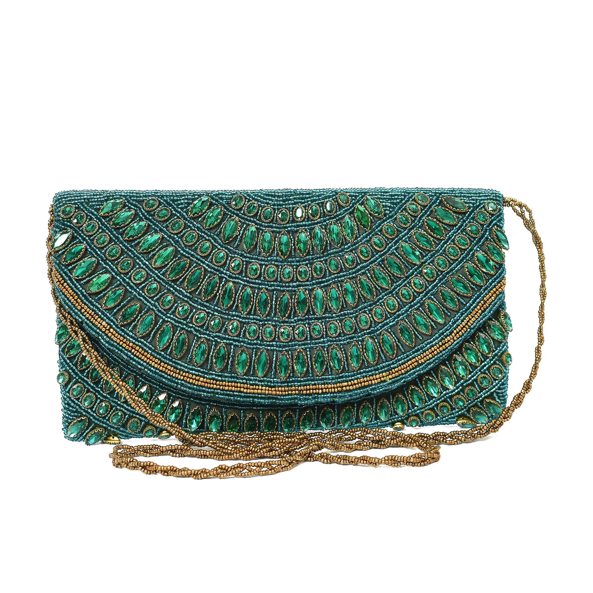 Green Royal Glow Clutch