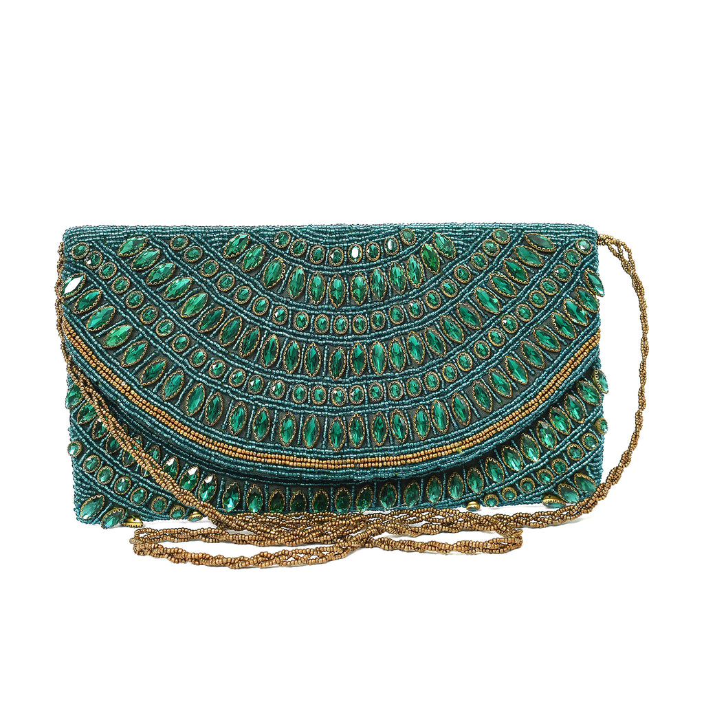 Green Royal Glow Clutch
