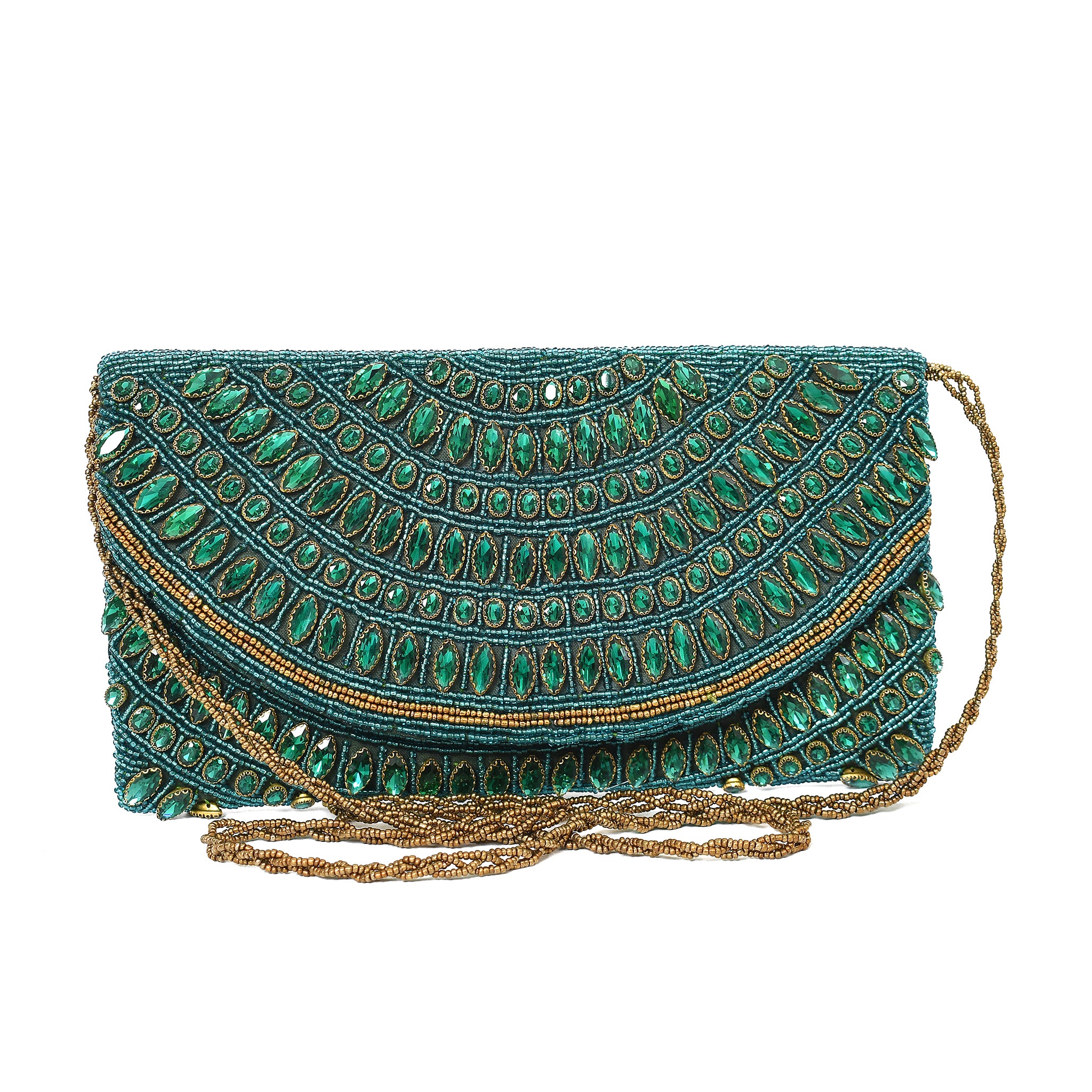 Green Royal Glow Clutch