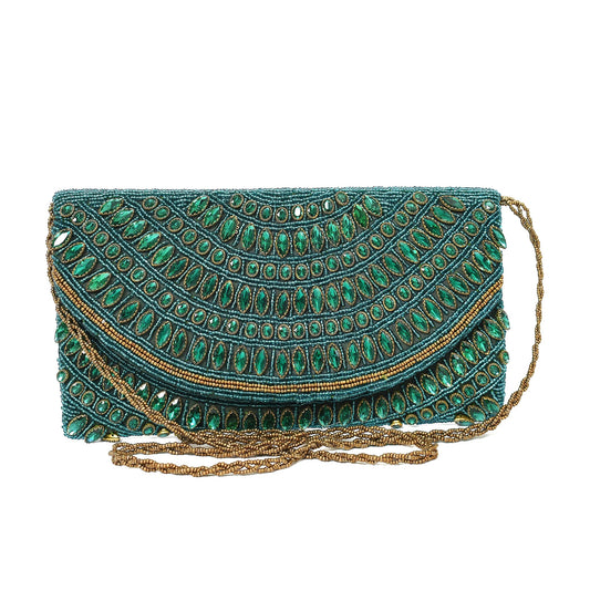 Green Royal Glow Clutch