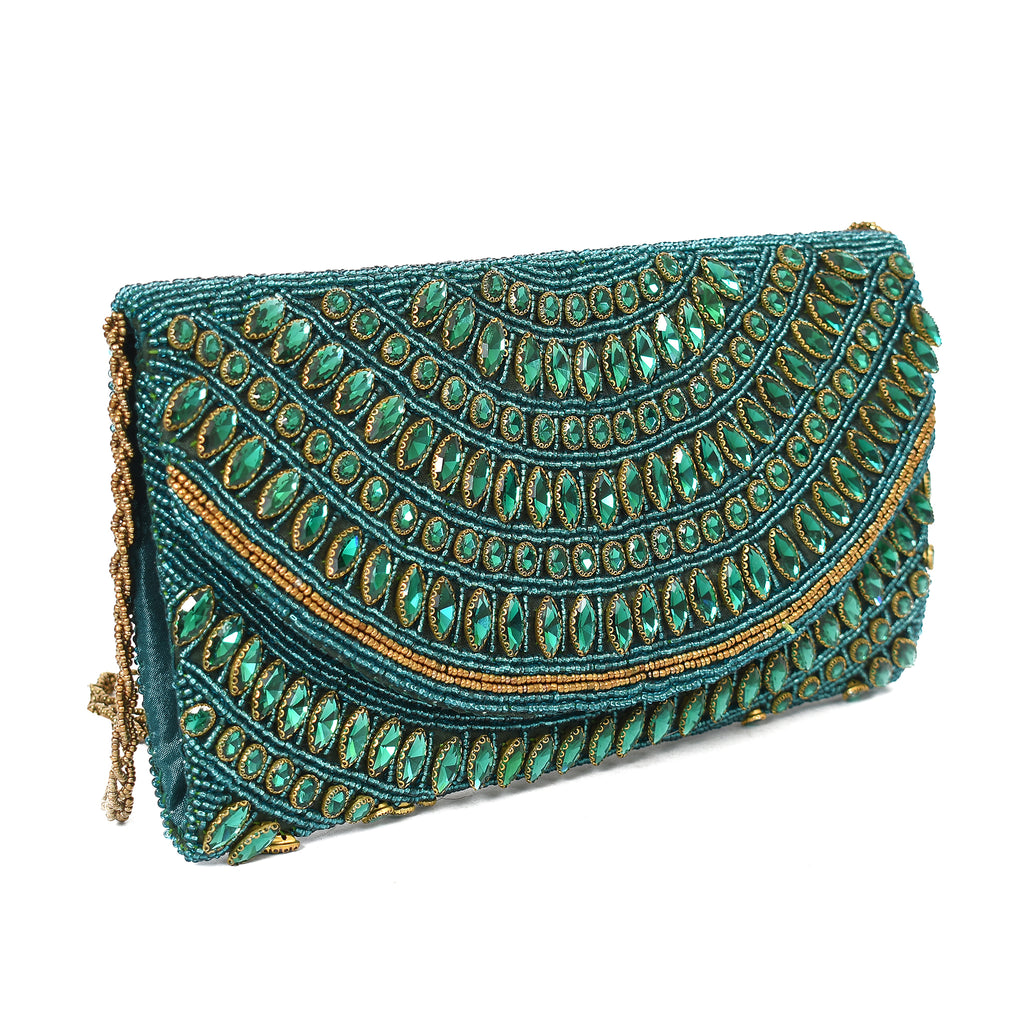 Green Royal Glow Clutch