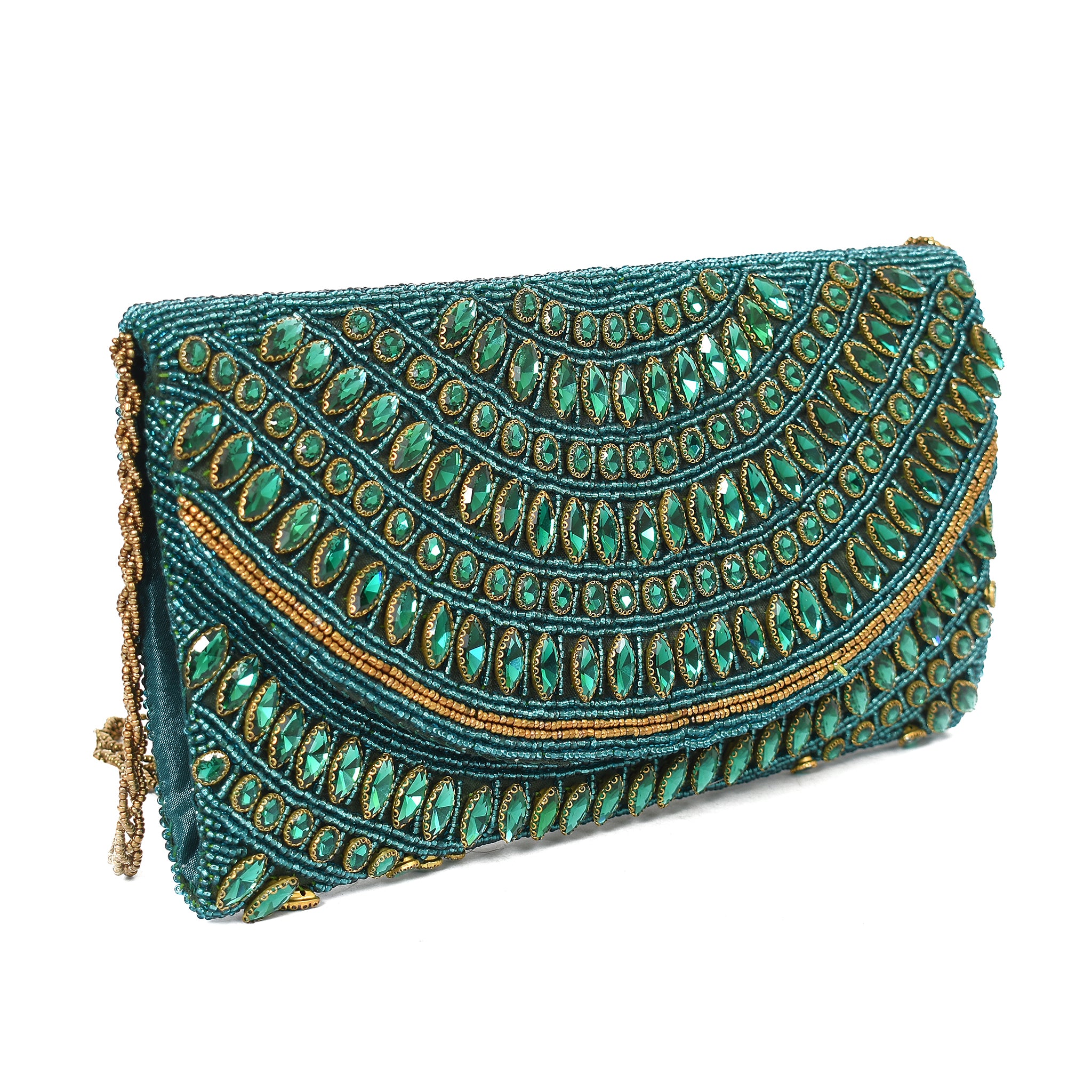 Green Royal Glow Clutch
