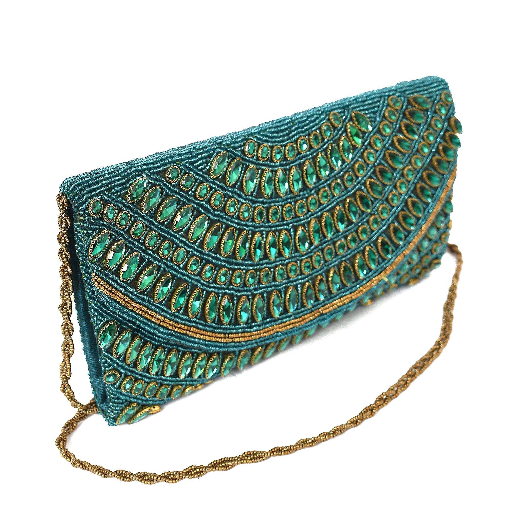 Green Royal Glow Clutch