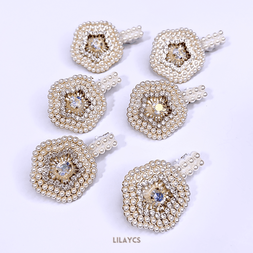 Fancy Beads Hair Pins - Perfect for Weddings, Parties, Events, and Eid - 1Pcs