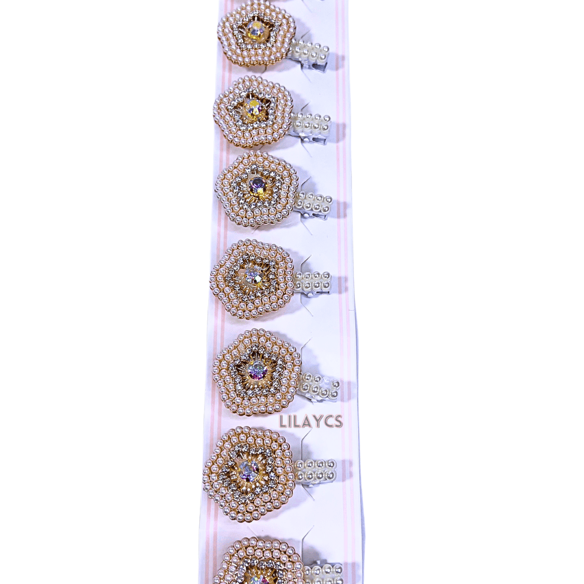 Fancy Beads Hair Pins - Perfect for Weddings, Parties, Events, and Eid - 1Pcs