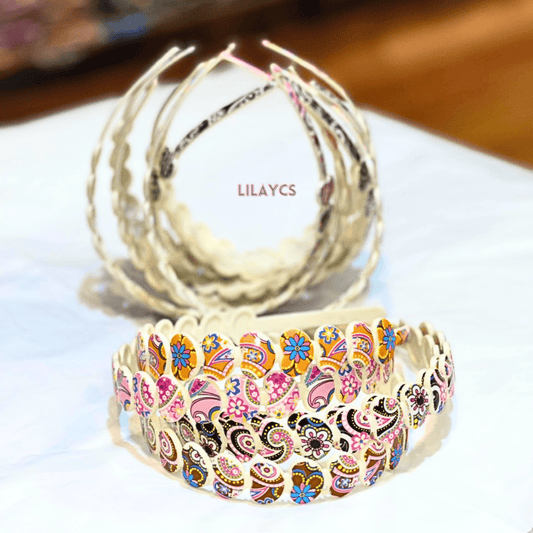 Premium Quality Multicolor Flexible Hairband - Lightweight and Stylish Plastic Design