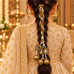 Golden Noor – Traditional Braided Pranda