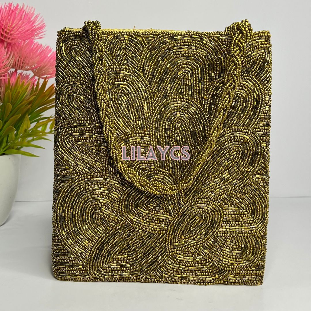 Evergreen Elegance Handmade Bag Beaded Collection