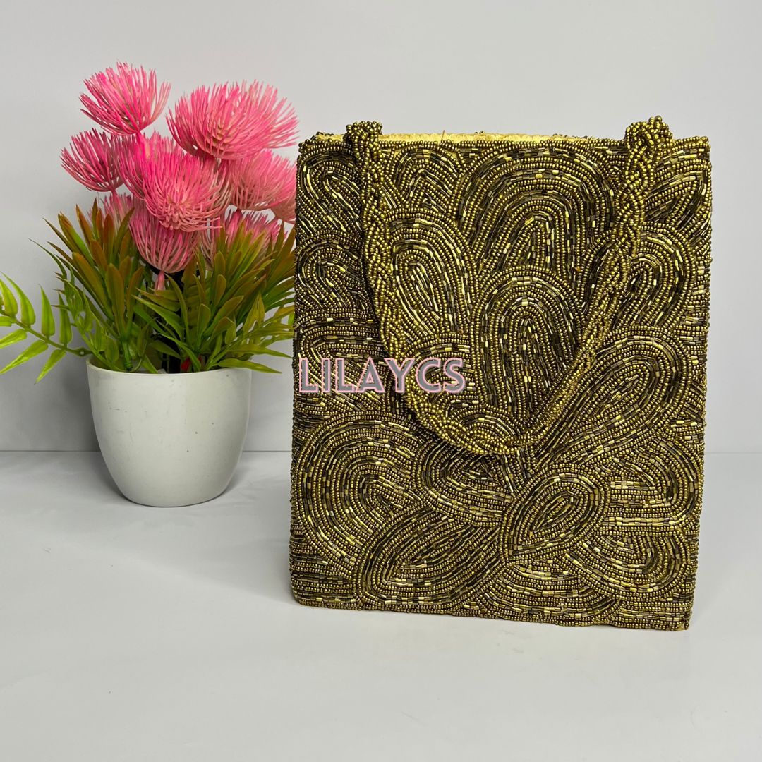 Evergreen Elegance Handmade Bag Beaded Collection