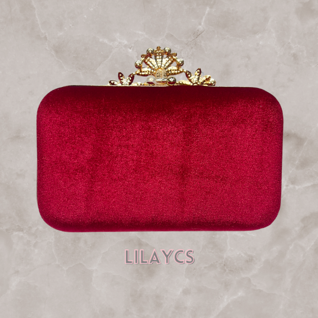 Silk Handicraft Embroidered Box Clutch Bag Purse: Perfect for Eid, Bridal, Casual, Party, and Wedding