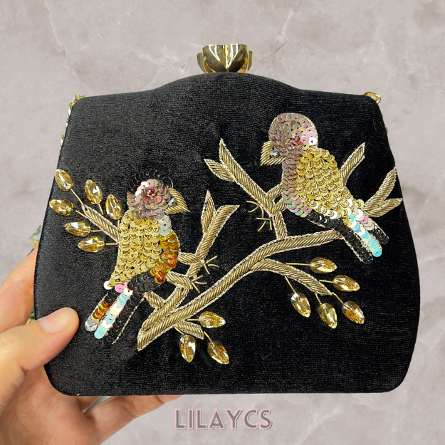 Silk Beaded Bag: Add Your Personal Touch to Elegance