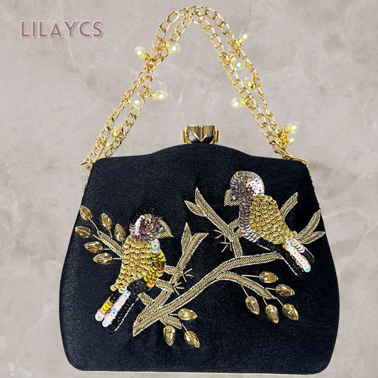 Silk Beaded Bag: Add Your Personal Touch to Elegance