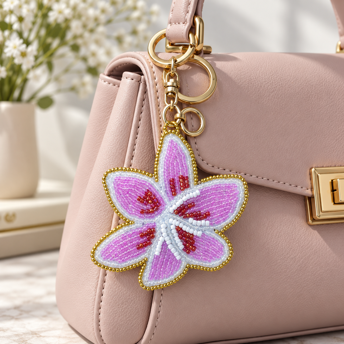 Pink Petal Charm