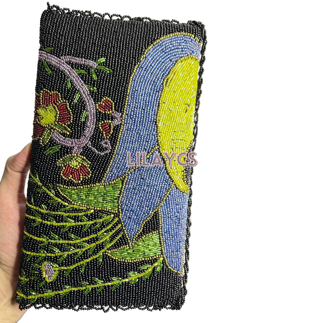 Peacock Design Handmade Clutch