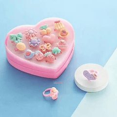 12-Pieces Set in Various Styles Assorted Kids Rings