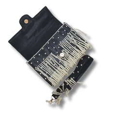 Black Crystal Pearl Bag