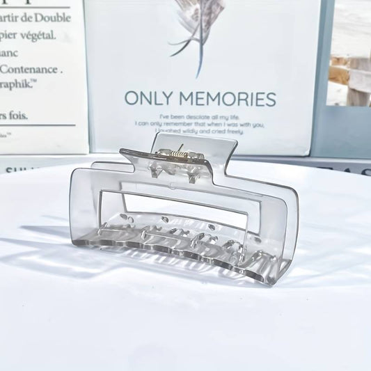 Transparent Elegance: Non-Slip Hair Claw Clips for Women – French Aesthetic Hair Accessories