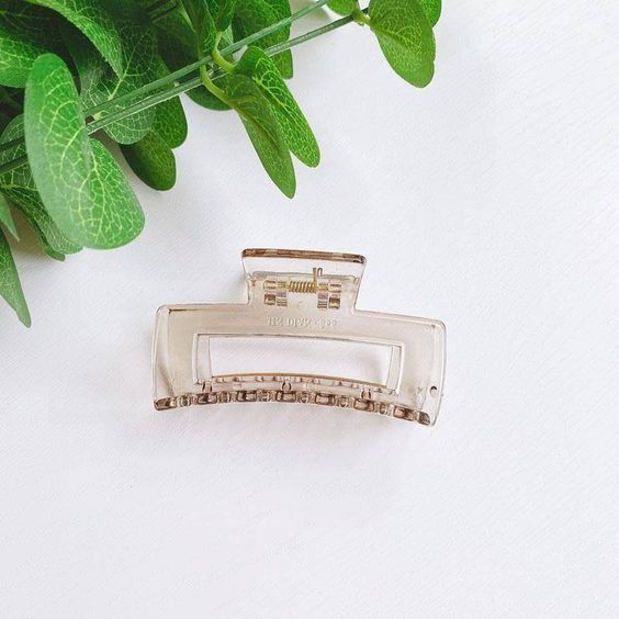 Transparent Elegance: Non-Slip Hair Claw Clips for Women – French Aesthetic Hair Accessories