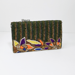 Nocturnal Splendor Beaded Clutch