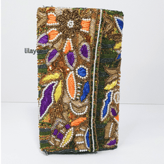 Nocturnal Splendor Beaded Clutch