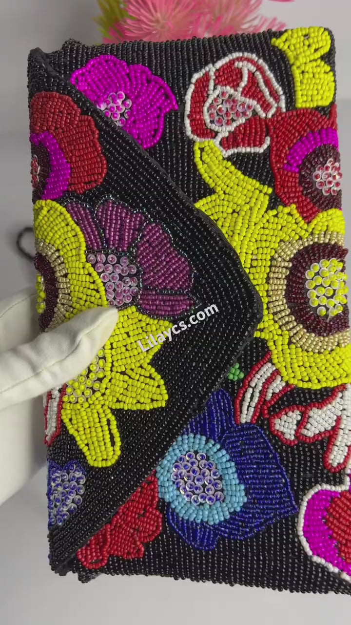 Limited Edition - Black and Yellow Beaded - Designer Collection